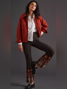 Maeve Knit Kick Flare Pants